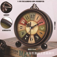 5.5 Inch Metal Silent Alarm Clock Retro Creative Children Student Gift Clock