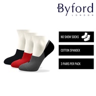 Byford Stokin Sukan Invisible (3 Pcs) | Byford Cotton Spandex Invisible Sport Socks - BSF1036T