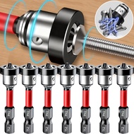 Steel Magnetic Positioning Screwdriver Bits Hex Shank Drywall Screw Bits Plasterboard Locating Batch