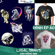 [Heat ironing image] - PH8 astronaut image printed with iron and iron