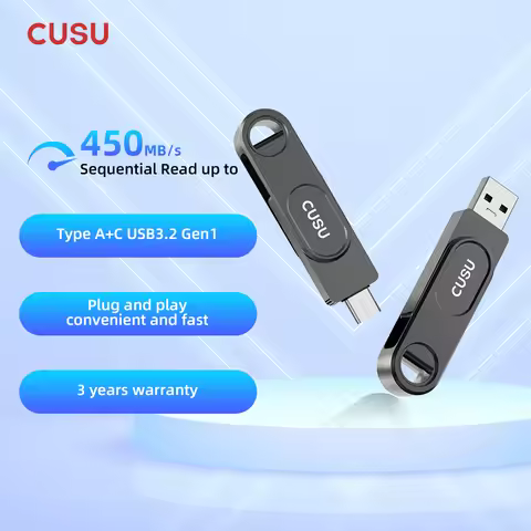 CUSU USB OTG Flash Drives USB Solid State SSD 128gb 256gb 512gb USB3.2 Gen1 Type C Pendrive Memory S
