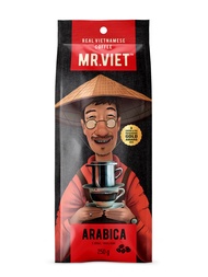 Cà phê hạt rang Arabica Mr Viet 250g - Mr Viet Arabica roasted bean coffee 250g