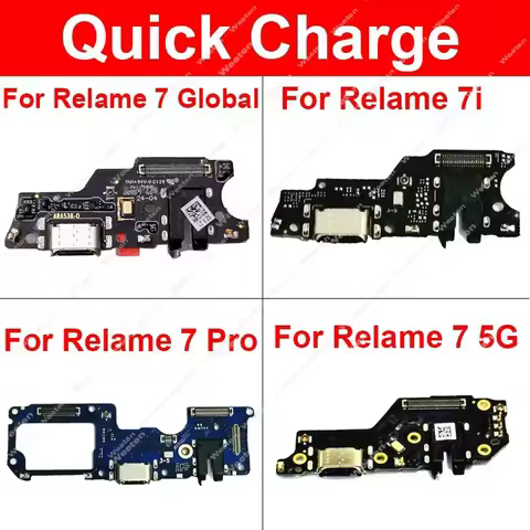 USB Charger Board Dock For Realme 7 7i 7 Pro Global 5G USB Charging Jack Port Connector Board Replac