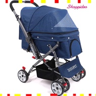 <SPD> DODOPET Dog Stroller Large Brand 25 Kg Capacity Navy Blue