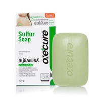 Oxe'cure Sulfur Acne Soap 100g. อ๊อกซี เคียว ซัลเฟอร์ โซพ สบู่สำหรับผิวเป็นสิวง่าย
