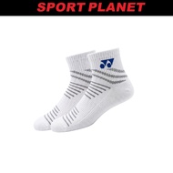 Yonex Unisex TruDRY Odour Control Series 1/2 Regular Socks accessories 1 Pair (YONEX-F100116CM-WT) S