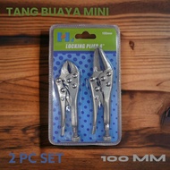 TANG BUAYA MINI 2PC SET 4INC DAN 5INC 100MM FULL BESI S2522