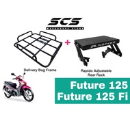 Tapak Monorack Rapido Honda Future125 Future 125 Fi Wave 125i  Food Delivery Bag Bracket Base Access