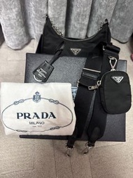 PRADA Re-Edition bag 尼龍 三合一