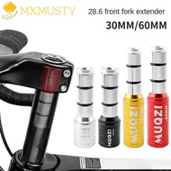 MXMUSTY Bike Fork Stem Riser, Aluminum Alloy 30mm/60mm Bikes Stem Extender, Bicycle Fork Extender Convenient Professional Easy Installation Cycling Heightener Cycling