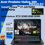 Acer Nitro 5 / Predator PH315-53 Intel Core i7-10750H RTX 2060 6GB 15.6" FHD 144Hz IPS Gaming Lapt