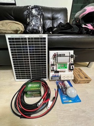 ชุดอินเวอร์เตอร์500W 30a แผง20W ครบชุดประพร้อมใช้งาน