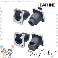 DAPHNE-HOME RJ45  Connector, Waterproof  Cable Holder RJ45 Ethernet Connector, D Type Panel Mount So