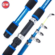 1.8M EVA Handle Glass Fiber Telescopic AKAKUMA Fishing Rod For Saltwater Freshwater Spinning Jigging