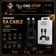 SAMSUNG USB TYPE-C TO TYPE-C CABLE (EP-DX510)(5A)(1.8M) 2026 ️SUPPORT 25W 45W 65W ️