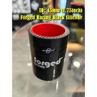 45mm 45 mm 1.75" Forged Racing Black Silicone Straight Hose