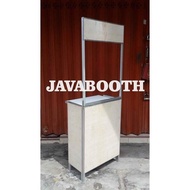 booth portable / gerobak lipat / meja lipat / gerobak usaha - 60x40 polos