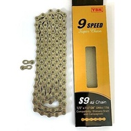 YBN S9 9 Speed TI Gold 9speed Bicycle Empire Chain