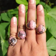 Red Borneo Agate Ring (N)