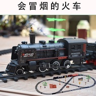 Tow Set Classical Toy Cross-Border Horse Train Boy High-Rail Retro Simulation Tear Track Train Steam