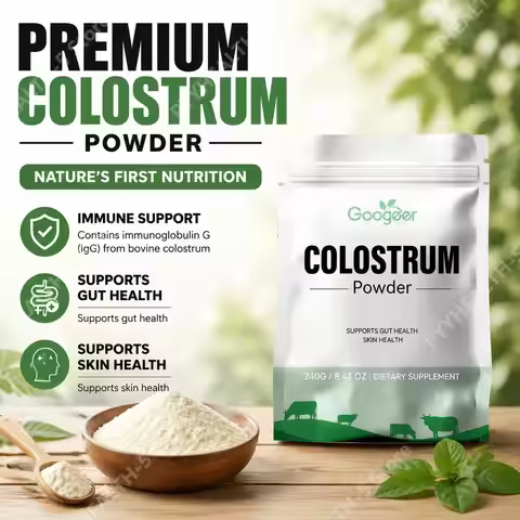 Bovine Colostrum Powder Supports Immune Gut Health and Skin Health with IgG Immunoglobulin Lactoferr