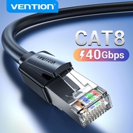 Vention Cat8 SFTP Gaming Ethernet Patch Cable 40Gbps 2000MHz Super Speed RJ45 Cat8 Network Cable Gol