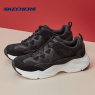 斯凯奇（Skechers）女鞋运动老爹鞋轻便防滑缓震休闲老爹鞋时尚经典黑色熊猫鞋 66666222-BLK 黑色 37