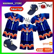Boboiboy Earthquake Costume Suit/Complete BOBOIBOY Earthquake Costume Suit