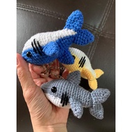 Baby Shark crochet keychain