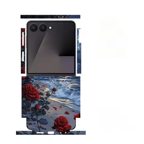 Skin For Samsung Galaxy Z Flip7 6 5 4 3 Back Film Sticker Full Cover Protective Decal Wrap Side Fram