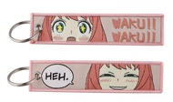 Spy X Family SPY×Family Anya Waku Waku!! Anime Manga Keychain Key Tag Chain Fob Ring