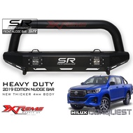 Toyota Hilux CONQUEST 2018-2025 HARD STEEL  FRONT NUDGE BAR / Bull Bar WITH LED