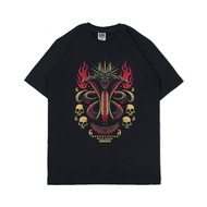 Metal t-shirt Satanic Distro t-shirt Men Women Black SIXCISSORS 666 SNAKES