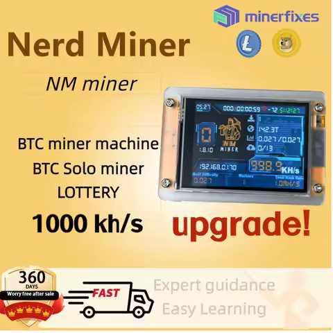 New Bitcoin Miner nerd miner V3 2.8 inches btc miners 999kH/S BTC BCH DGB solo nmminer Firmware Nerd