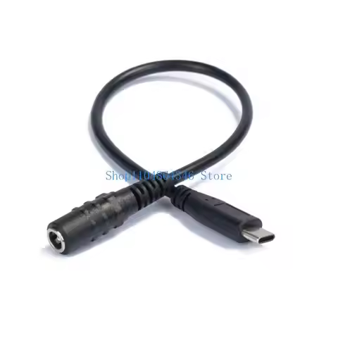 Type C USB C Male to DC5521 5.5x2.1mm Female Charging Adapter for Mobile and More Power Supply