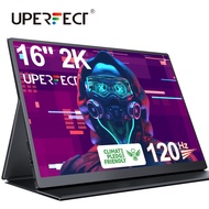 UPERFECT Portable Monitor 15.6/16 inch 2.5K/4K/120Hz/144Hz IPS for Laptop External Gaming Display fo