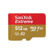 512 GB MICRO SD CARD (ไมโครเอสดีการ์ด) SANDISK EXTREME MICROSDXC CARD (SDSQXAV-512G-GN6MN) // เมมโมรี่การ์ด