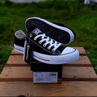 Converse allstar low black white Sneakers NB white Lace-Up School Shoes for Men and Women kasut lela