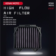 【KENAI】Honda CB125R CB250R CB300R High Flow Air Filter Washable 17210-K94-T00