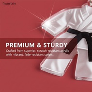 [fnuwtriy] Taekwondo Uniform Pendant Keychain 2D Flat Acrylic Ornament Charm for Martial Arts Enthus