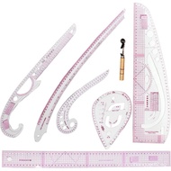 Trintion 7Pcs Sewing Ruler Tailor Set Curve Metric Ruler Sewing Ruler Tailor Tool Set DIY Clothing M