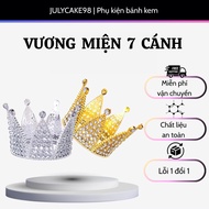 7-pointed cake decoration crown, birthday cake decoration crown, wax flower