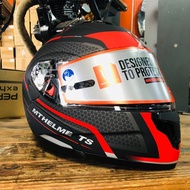 MT Helmet Atom SV Flip Up Fullfaced Double Visor Helmet Tech SX2 Red