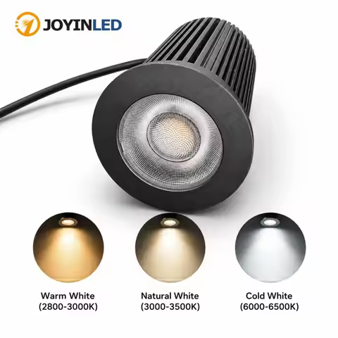 JOYINLED 9W LED Spotlight, Stepless Dimmable Downlight, 2800K-6500K Ceiling Light, AC90-265V LED Mod