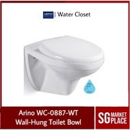 Arino Wall Hung Toilet Bowl | Soft Close Seat Cover | 2 Ticks | Free Shipping | WC-0887-WT