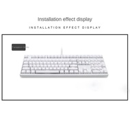 TECHCHIP-Pudding Keyboard Hat Box Mechanical Keyboard Double Skin Milk Transparent Keycap Pbt Custom