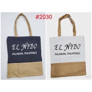 BLUEBLUESTUDIO , TOTE BAG WITH PRINT ELNIDO PALAWAN PHILIPPINES W/ZIPPER & LINING