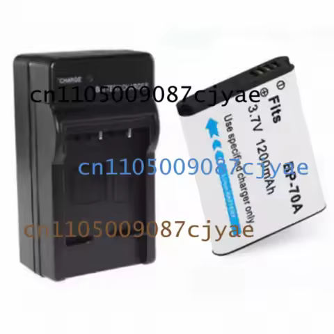 For Samsung BP70A Camera Battery and Charger, Fit ES65 ES70 ST60 PL120 PL170 5X CCD Camera
