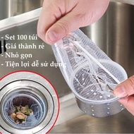 Combo of 100c sink filter bags, food debris filter bags