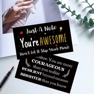 50Pcs Double-sided Encouragement Cards, Inspirational Note Cards for Coworkers & Students, Positive 